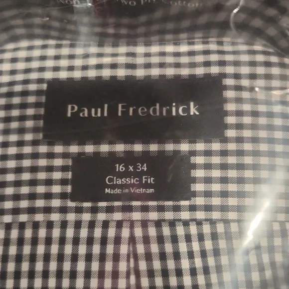 Paul Fredrick 16×34 Classic fit button down - Picture 2 of 4